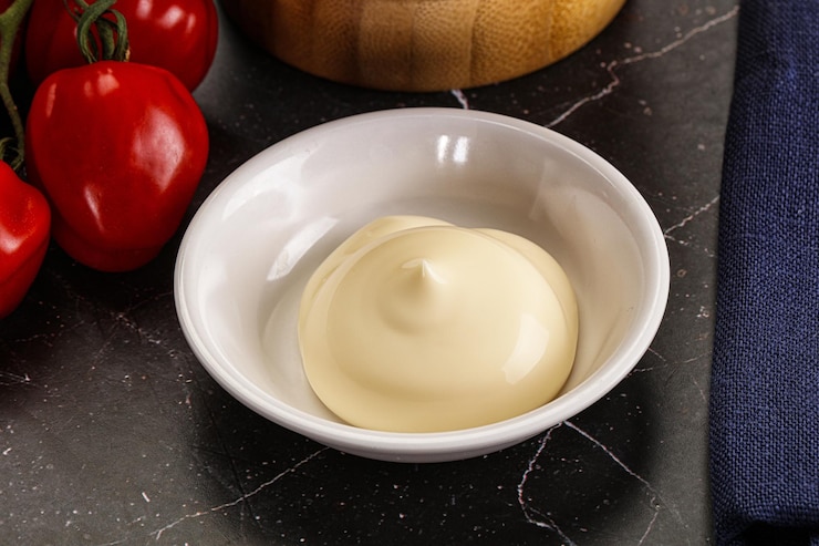 Photo creamy dip dressing sauce mayonnaise
