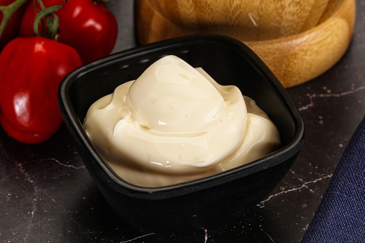 Photo creamy dip dressing sauce mayonnaise