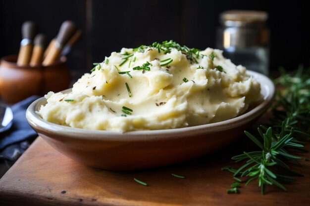 Photo creamy horseradish mashed potatoes