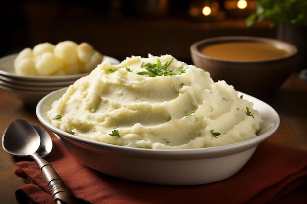 Photo creamy horseradish mashed potatoes