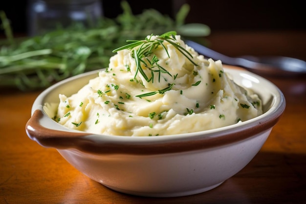 Photo creamy horseradish mashed potatoes