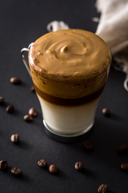 Creamy iced dalgona coffee