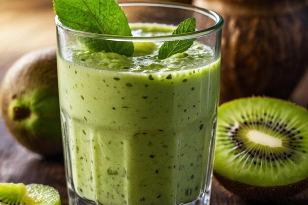 Creamy Kiwi Lime Lassi