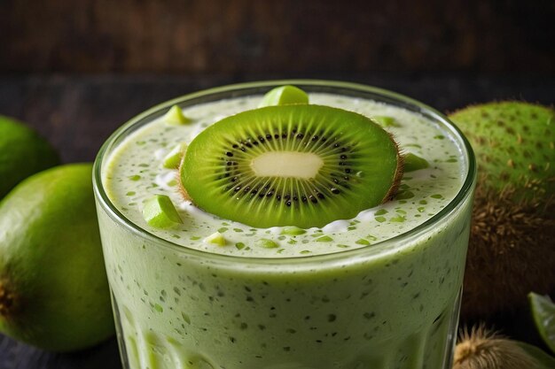 Creamy Kiwi Lime Lassi