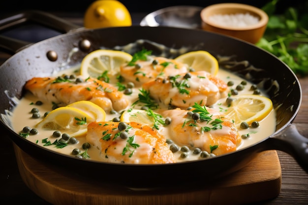 Creamy Lemon Chicken Piccata Italian Recipe Italian Food and Cuisine