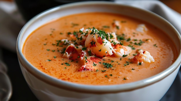 Creamy Lobster Bisque (gekookte kreeft)