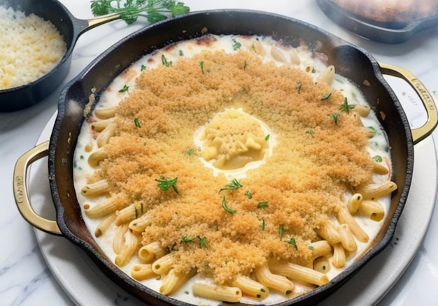 a creamy macaroni and cheese