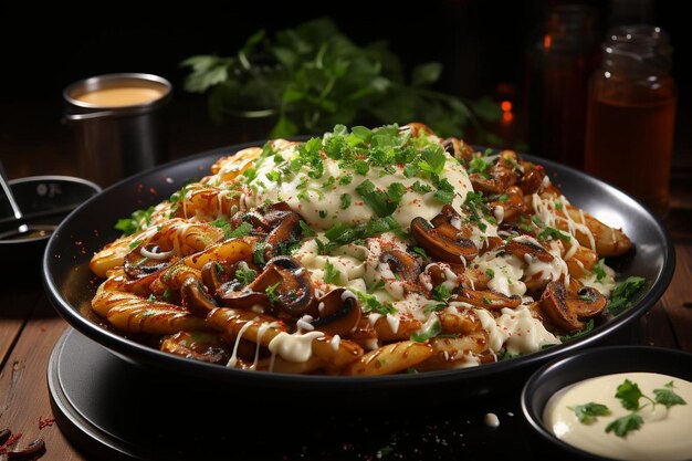 Creamy Mushroom Bacon Penne