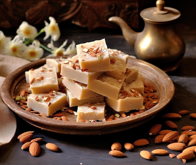 Photo creamy and nutty kaju katli