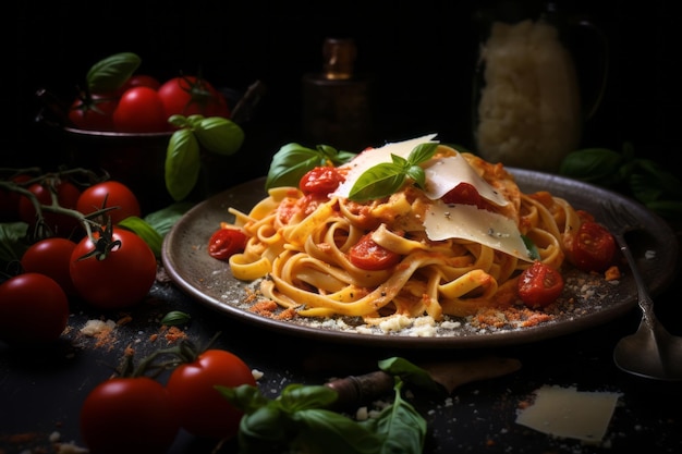Creamy Pasta Pomodoro dinner Recipe Food Photo