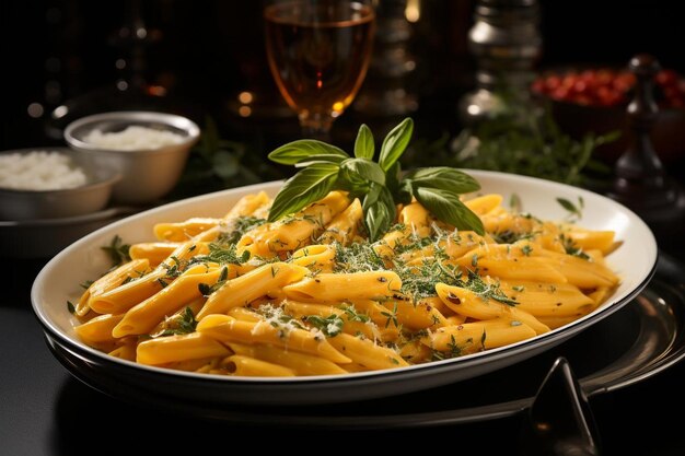 Foto creamy pumpkin penne passion