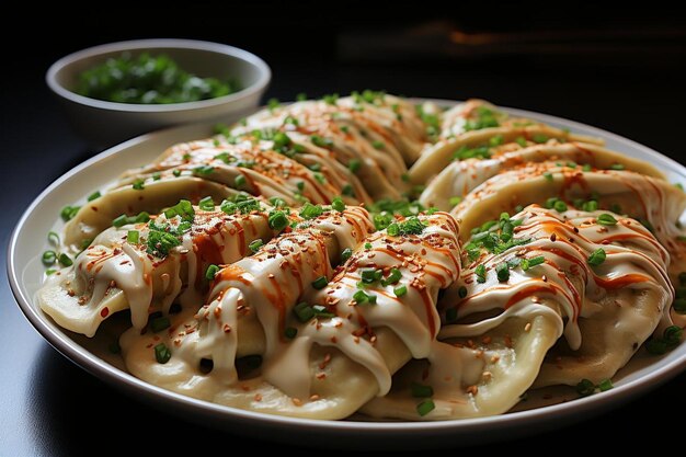 Foto creamy tomato basil ravioli