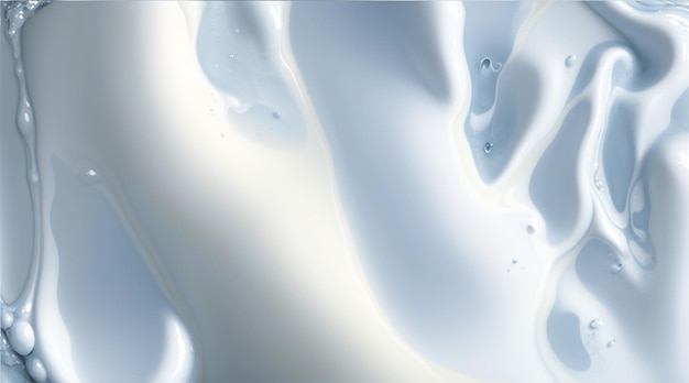 Creamy White Milk Liquid Texture 3