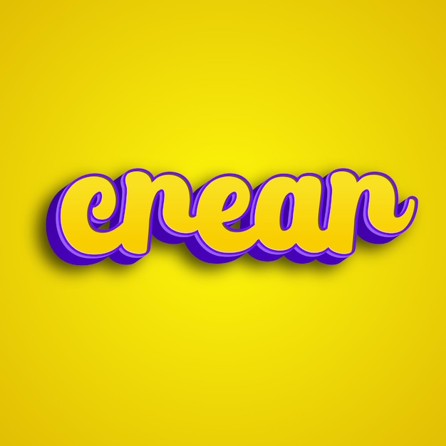 crear typography 3d design yellow pink white background photo jpg