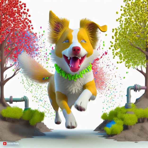 3D dog running cat (犬を走らせる猫) を作成し木や水道を保存したいと願っています