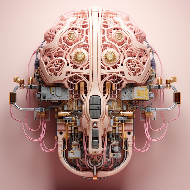 人間の脳のシンプル3Dバージョンを作成する