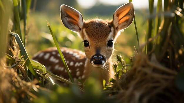 写真 _create_an_image_of_a_baby_japanese_deer_playfull_ex