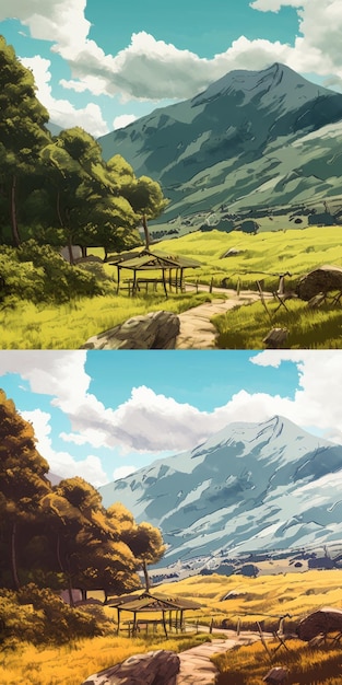 Create Animestyle Highlands With Ricoh Ff9d Camera