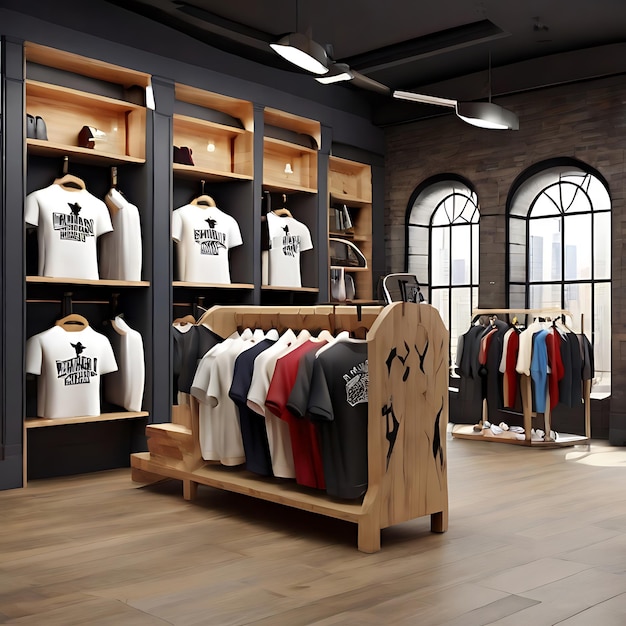 create an apparel shop genarated by AI