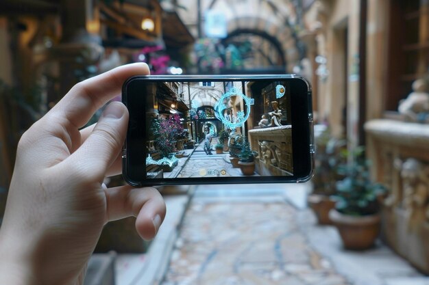 Photo create an ar experience where users can play virtu generative ai