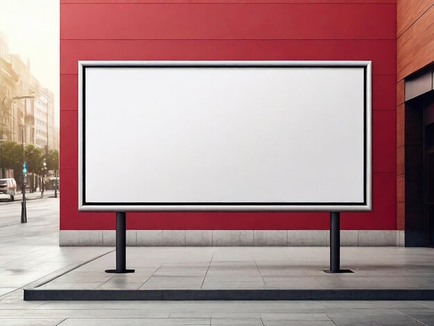 Photo create a billboard blank mockup