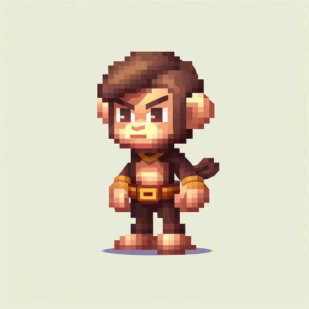 Create A Cute Monkey Character In Minecraft With Pixel Art