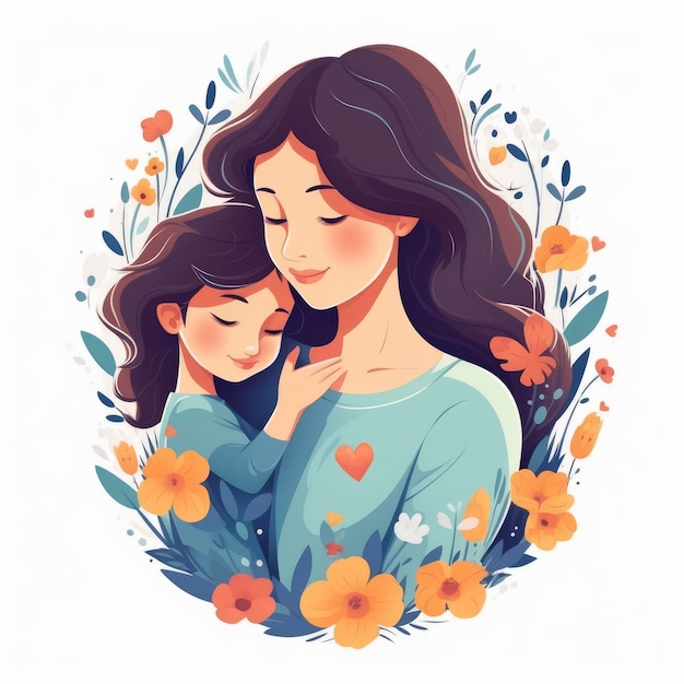 Create a Flat Style Illustration to Celebrate Mothers Day