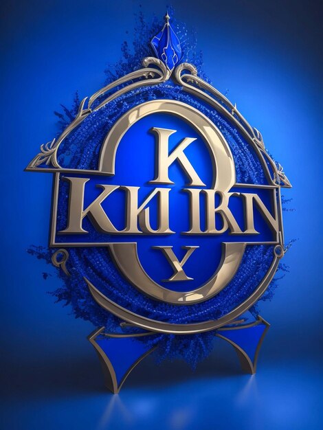 Photo create a full length alphabetic logo for khabro