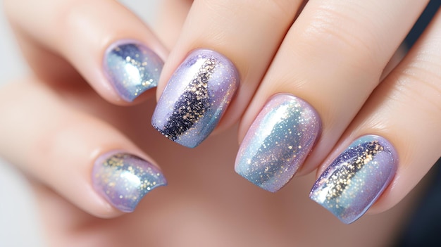 Golden Arycle Nail Design Valentine's Day 2023 | Nail designs valentines,  Silver glitter nails, Glitter nail paint