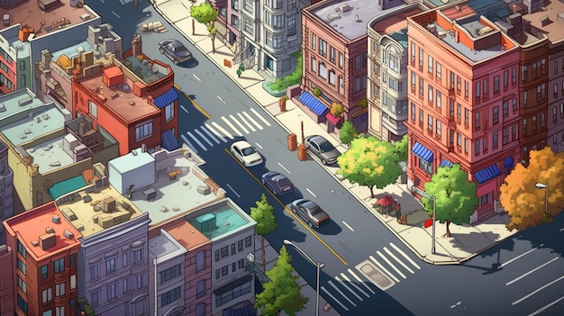 Create a guide for navigating a city where gravity is different on each street