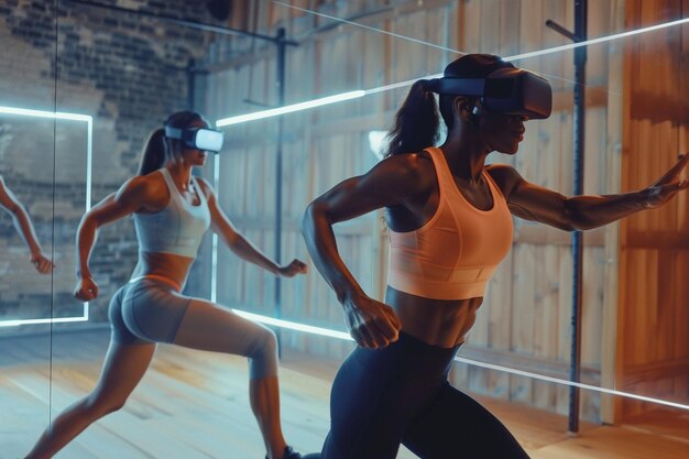 Create an immersive fitness experience in an augme generative ai