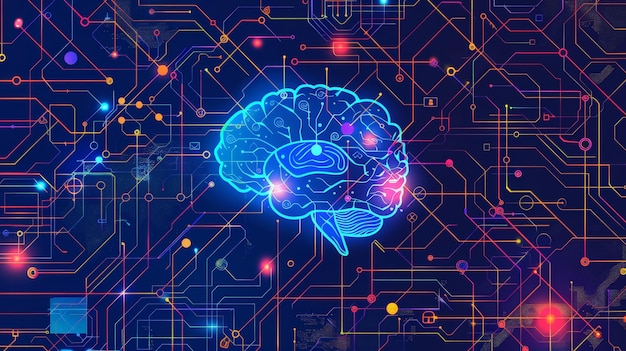 建立人工智能在数据分析中的作用信息图表 解释机器学习和自然语言处理等人工智能技术如何改变数据洞察力