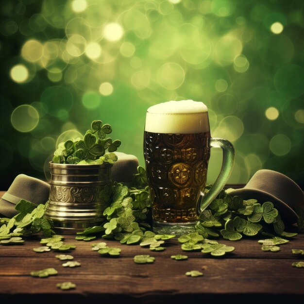 Foto creare un sguardo irlandese st patrick's day background design hd v 52 job id d6a310bab5284b22be30e3025861029f