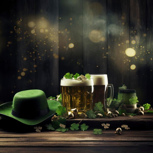 Create an irish looking st patricks day background design