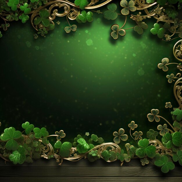 Create an irish looking st patricks day background design