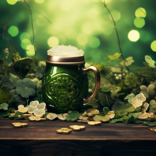 Create an irish looking st patricks day background design