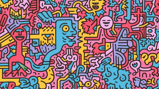 Create A Keith Haring Style Collage