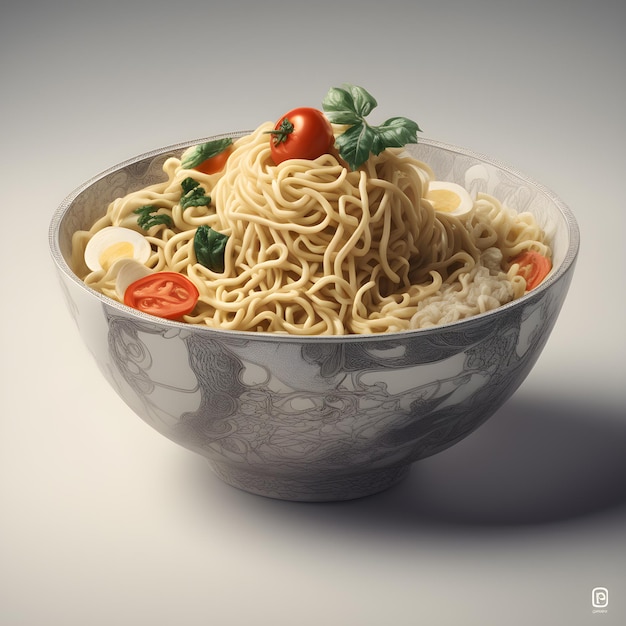 create noodles bowl