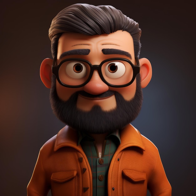Create A Photorealistic 3d Cartoon Character With Stylized Realism