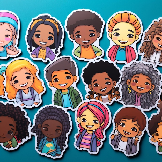 Create a sticker that celebrates diversity and inclusivity