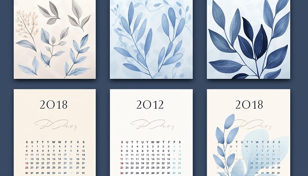 Photo create a visually stunning 2024 calendar