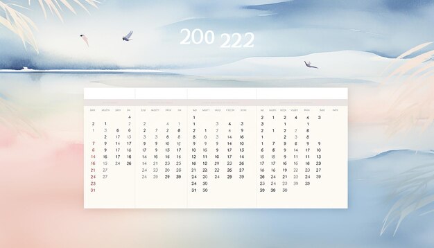 Photo create a visually stunning 2024 calendar