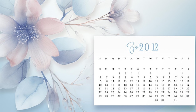 Photo create a visually stunning 2024 calendar