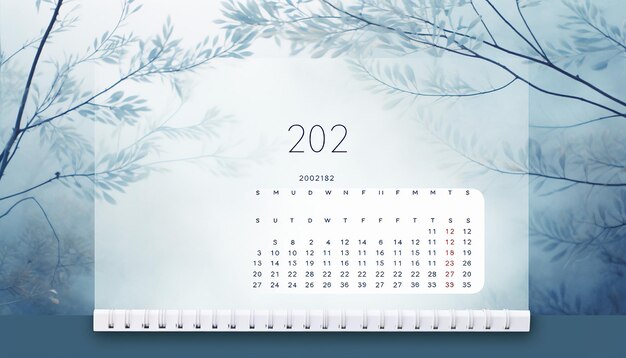 Photo create a visually stunning 2024 calendar