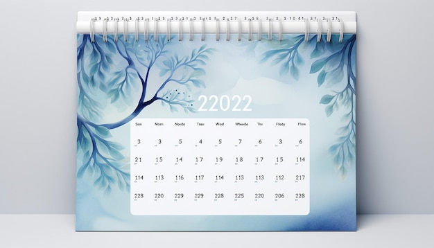 Foto creare un calendario visualmente sbalorditivo per il 2024