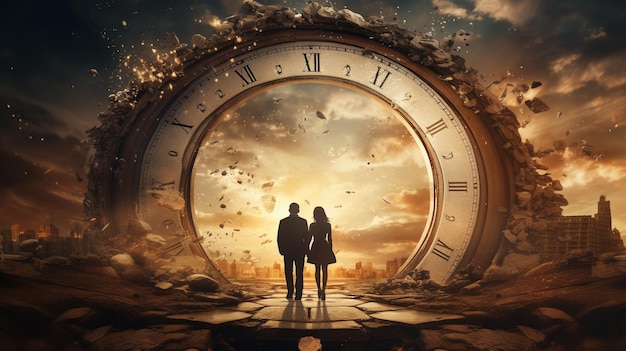 Create a world where time travel is possible and explore the impact on personal relationships