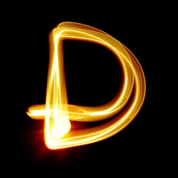 Created by light alphabet