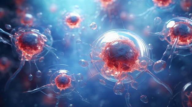 Creatief beeld van embryonale stamcellen