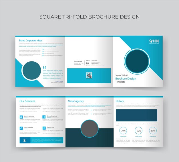 creatief business brochure sjabloon