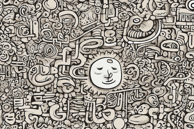 Creatief denken Doodle Handgetekende geniale schetsen